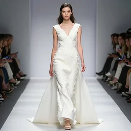 award winning 3d printed dress runway photoshoot