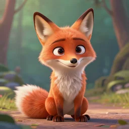 Fox character by Disney, unreal engine, trending on artstation, 4K UHD image, octane render