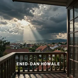 the end of the world view from my front balcony, hyperealistic