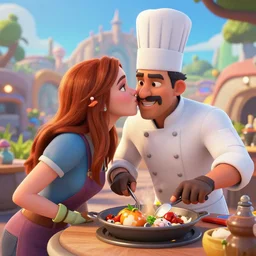 kimmy granger kissing a german chef playing fortnite and cooking fortnite characters and cooking in front of tomorrowland