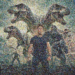 movie Poster Tom cruise vs carnivore dinosaur, raptor, Tyrannosarus Rex, from kong skull Island (2017), from jurassic World (2015), from pacific rim (2013) from King kong (2005), trex from godzilla (2014), from guardians of the galaxy, from transformers, cgsociety, ArtStation, by Frank frazetta, by drew struzan, alosaurus, spinosaurus, velociraptor