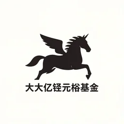 a elegant simple logo containing a pegasus. the logo belongs to a large billion dollar hedge fund. from 9 9 designs