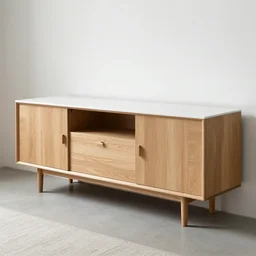 a sideboard, oak and corian