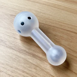 translucent vibrating rubber dog toy
