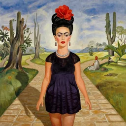 traversing the pathways between worlds, by frida kahlo