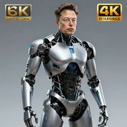 elon musk cyborg, art station concept art, 4 k