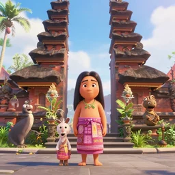 a shot from upcoming pixar movie about Bali