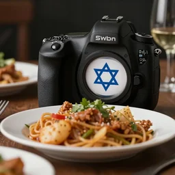 close - up focused dslr photograph of an israeli dinner, 8 k, high detail, volumetric lighting, hyperrealism, aesthetically pleasing, studio lighting, trending