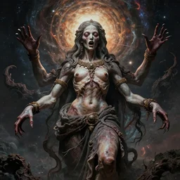 the transcendent being embodying pleasure, photorealistic, detailed photography, divinity, awful, cosmic horror, religious art