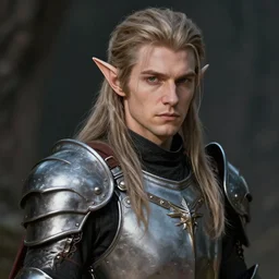 a portrait of an elf in armor with long hairs, art by James Jean and Wayne Barlowe, high detail, cinematic, cgsociety 8k