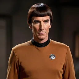 a beautiful portrait of mister spock wearing a star wars uniform, 8 k