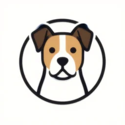 modern dog logo illustration art
