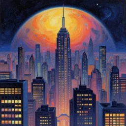 cloisonnism view of city with neon - lit windows on a planet in no mans sky, masterpiece, rule of thirds, moebius, bekskinski, syd mead