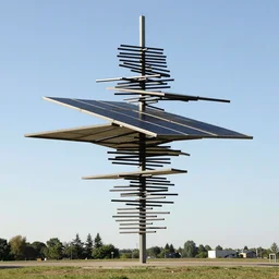 a type of kinetic sculpture constructed of horizontal rods, solarium