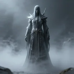 character design, standing spectral sorcerer, mist, photorealistic, octane render, unreal engine, hyper detailed, volumetric lighting