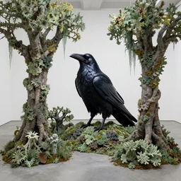 raven god in the lichen woods. this installation by an indie artist has an interesting color scheme, plenty of details and impeccable lighting.