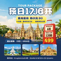 tour package advertising flyer