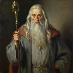 gandalf, painting by fernando botero