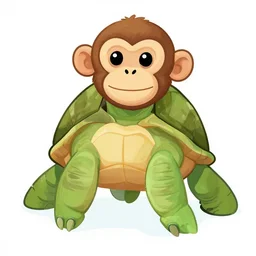 turtle with a monkey face