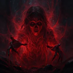 peep the horror that is a red and black slowly pulsating mass