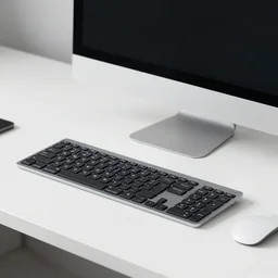 photo of a computer on a desk ( 2 0 1 7 ). realistic, highly - detailed, award - winning, sharp focus