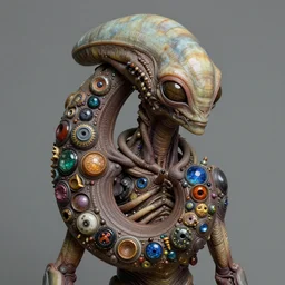 portrait of an alien creature, age 6 0, ultra realistic, intricate details, the fifth element artifacts, highly detailed by peter mohrbacher, allen williams, hajime sorayama, wayne barlowe, boris vallejo, aaron horkey, gaston bussiere, craig mullins