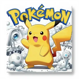bauhaus pokemon airbrushed hip hop album cover art, conceptual mystery pokemon, intricate detailed painting, illustration sharp detail, manga 1 9 9 0