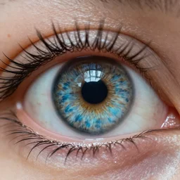macro shot of a demon eye, high definition