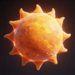the universe's sun, unreal engine, octane render, blender