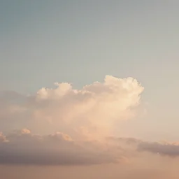 a summer sky, airbrush painting, desaturated,