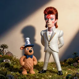 Wallace and Gromit meet david bowie