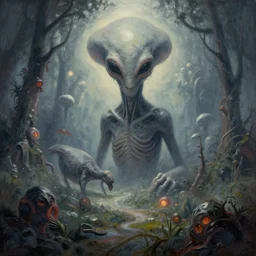 alex grey art of an alien world