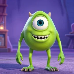 mike wazowski as a still from the nightmare before christmas ( 1 9 8 4 ), super high quality, award winning, photograph,