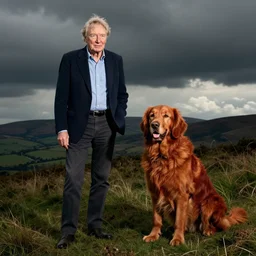 Sir David Attenborough with Clifford the Big Red Dog