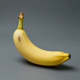 perfect crescent banana in abject solitude.