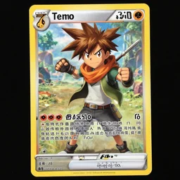 teemo, a pokemon trading card of teemo, highly detailed pokemon trading card screenshot