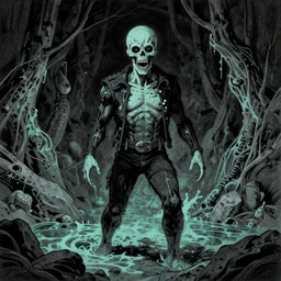 “ pushead ” “ bernie wrightson ” diablo canyon aquatic horror shape 1 0 2 4 x 1 0 2 4