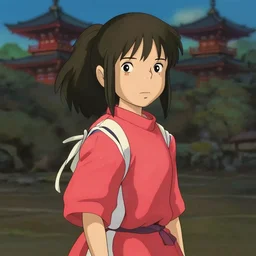 persian girl in her mid twenties in spirited away, digital art, studio ghibli, anime, japan, beautiful