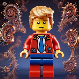 donald trump as lego, shiny, intricate details, fractals, sci - fi fantasy
