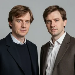 uncanny valley portrait of igor and grichka bogdanoff