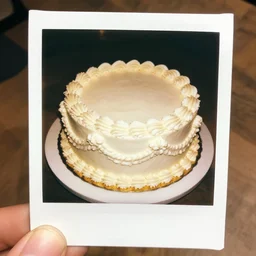 Baroque Cake polaroid picture