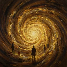 void, deep abyss, maelstrom vortex, golden ratio, symmetrical scene, full volume composition, oil on canvas, cinematic volumentric lighting, wojciech siudmak, jim cheung, david marquez, mike deodato jr, ilya kuvshinov, makoto shinka, behance hd by jesper ejsing, by rhads, hyper detailed, octane render