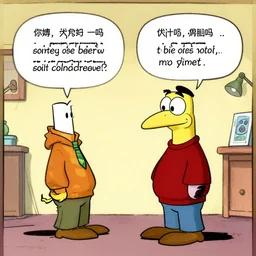 the Drake meme in the style of The Far Side