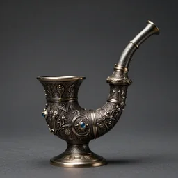 highly intricate ornamental pipe for a warlock