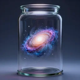 galaxy floating in a glass jar. award winning photography. trending on artstation. unreal engine. octane render. beautiful, stunning, gorgeous, breathtaking, awe - inspiring, perfect