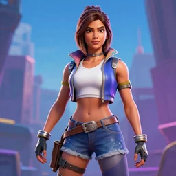 Priyanka Chopra as a fortnite character, 4k, Octane Render