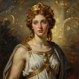 majestic gracious regal goddess persephone portrait, ancient greece, elysium, atmospheric lighting, painted, intricate, volumetric lighting, beautiful, rich deep colours masterpiece, golden hour, sharp focus, ultra detailed, by leesha hannigan, ross tran, thierry doizon, kai carpenter, ignacio fernandez rios