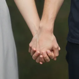 handholding, by charles monet
