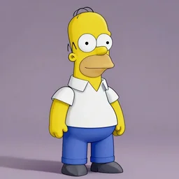 hyperrealistic homer simpson, 4k
