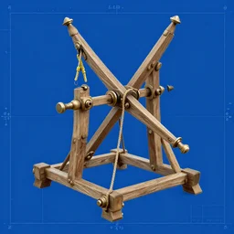 blueprint on how to build a ancient catapult.